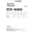Cover page of PIONEER CX-680 Service Manual