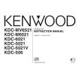 Cover page of KENWOOD KDC-5021V Owner's Manual