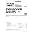 Cover page of PIONEER DEH-2020R Service Manual