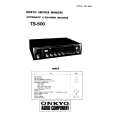 Cover page of ONKYO TS-500 Service Manual