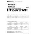 Cover page of PIONEER HTZ-929DVR/WLXJ Service Manual