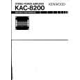Cover page of KENWOOD KAC-8200 Owner's Manual