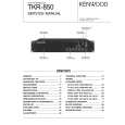 Cover page of KENWOOD TKR850 Service Manual