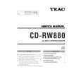 Cover page of TEAC CD-RW880 Service Manual