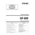 Cover page of TEAC GF-600 Service Manual