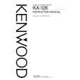 Cover page of KENWOOD KA128 Owner's Manual