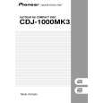 Cover page of PIONEER CDJ-1000MK3/KUCXJ Owner's Manual