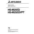 Cover page of MITSUBISHI HS-M25(G) Owner's Manual