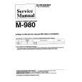 Cover page of PIONEER M-980 Service Manual