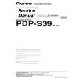 Cover page of PIONEER PDP-S39/XTW1/E5 Service Manual
