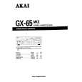 Cover page of AKAI GX-65MKII Owner's Manual