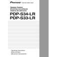Cover page of PIONEER PDP-S33-LR/XIN1/UC Owner's Manual