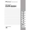 Cover page of PIONEER DVR-920H Owner's Manual