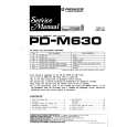 Cover page of PIONEER PDM630 Service Manual