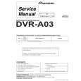 Cover page of PIONEER DVR-A03/KB Service Manual