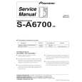 Cover page of PIONEER S-A6700/XE Service Manual