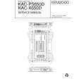 Cover page of KENWOOD KACPS650D Service Manual
