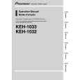 Cover page of PIONEER KEH-1032/XJ/EW5 Owner's Manual