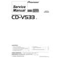 Cover page of PIONEER CDVS33 Service Manual