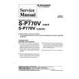 Cover page of PIONEER SP770V XJM/E Service Manual