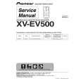 Cover page of PIONEER XV-EV500/DLXJ/NC Service Manual