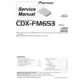 Cover page of PIONEER CDX-FM653 Service Manual