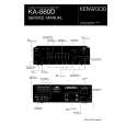 Cover page of KENWOOD KA880D Service Manual