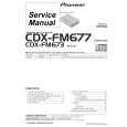 Cover page of PIONEER CDX-FM673 Service Manual