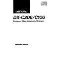 Cover page of ONKYO DXC106 Owner's Manual