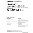Cover page of PIONEER S-DV131/XCN Service Manual