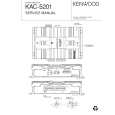 Cover page of KENWOOD KAC-5201 Service Manual