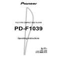 Cover page of PIONEER PD-F1039 Owner's Manual