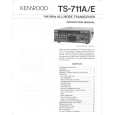 Cover page of KENWOOD TS-711A Owner's Manual