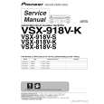 Cover page of PIONEER VSX-918V-K/MYSXJ5 Service Manual