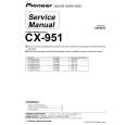 Cover page of PIONEER CX-951 Service Manual