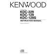 Cover page of KENWOOD KDC-129 Owner's Manual