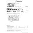 Cover page of PIONEER GEX-P7000TV/ES Service Manual