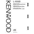 Cover page of KENWOOD L-1000D Owner's Manual