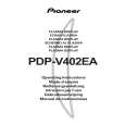 Cover page of PIONEER PDP-V402EA/YVLDK Owner's Manual