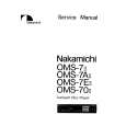 Cover page of NAKAMICHI OMS70II Service Manual