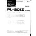 Cover page of PIONEER PL-201Z ZUEBM Service Manual