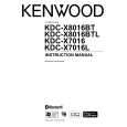 Cover page of KENWOOD KDC-X8016BTL Owner's Manual