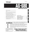 Cover page of TEAC AG-680 Owner's Manual