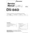 Cover page of PIONEER DV-S6D Service Manual