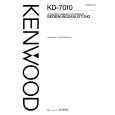 Cover page of KENWOOD KD-7010 Owner's Manual