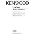 Cover page of KENWOOD D-S300 Owner's Manual