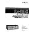 Cover page of TEAC BX-500 Owner's Manual