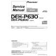 Cover page of PIONEER DEH-P630X1N Service Manual