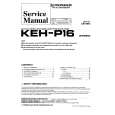 Cover page of PIONEER KEH-P16 X1M/EW Service Manual