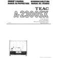 Cover page of TEAC A-2300SX Owner's Manual